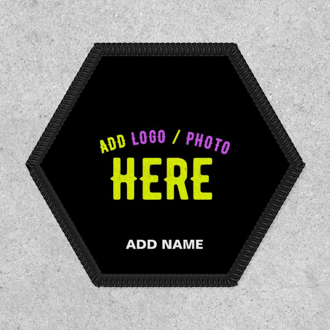 STYLISH MODERN CUSTOMIZABLE BLACK VERIFIED BRANDED PATCH (Front)
