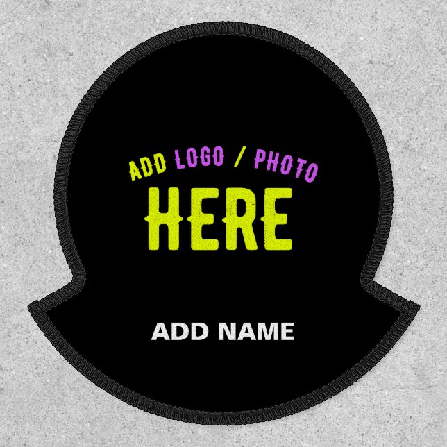STYLISH MODERN CUSTOMIZABLE BLACK VERIFIED BRANDED PATCH (Front)