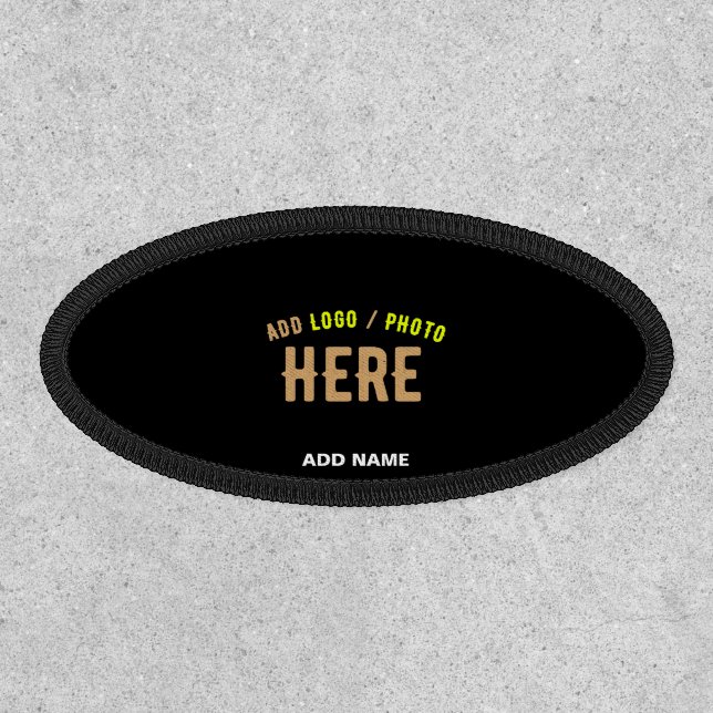STYLISH MODERN CUSTOMIZABLE BLACK VERIFIED BRANDED PATCH (Front)