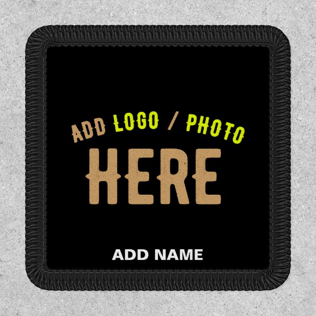 STYLISH MODERN CUSTOMIZABLE BLACK VERIFIED BRANDED PATCH (Front)