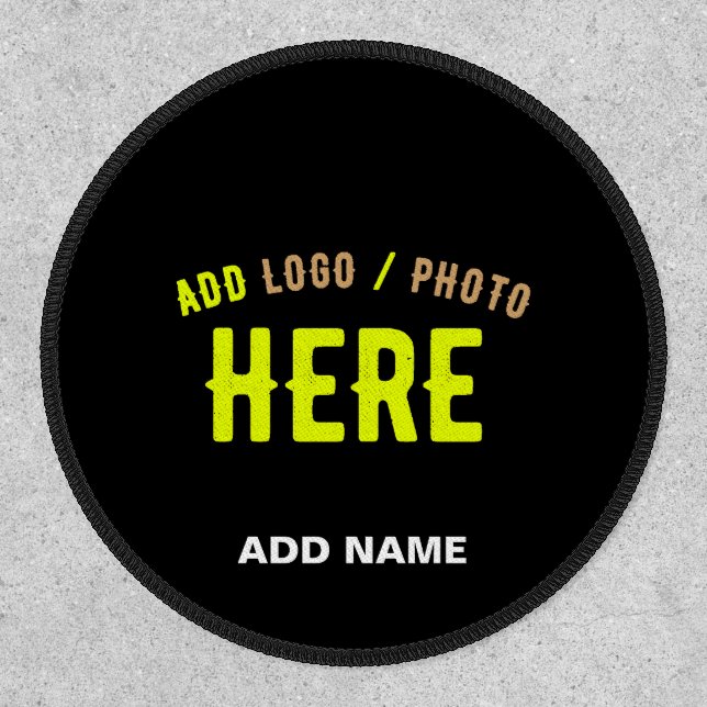 STYLISH MODERN CUSTOMIZABLE BLACK VERIFIED BRANDED PATCH (Front)