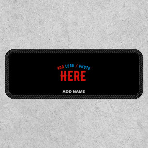 STYLISH MODERN CUSTOMIZABLE BLACK VERIFIED BRANDED PATCH