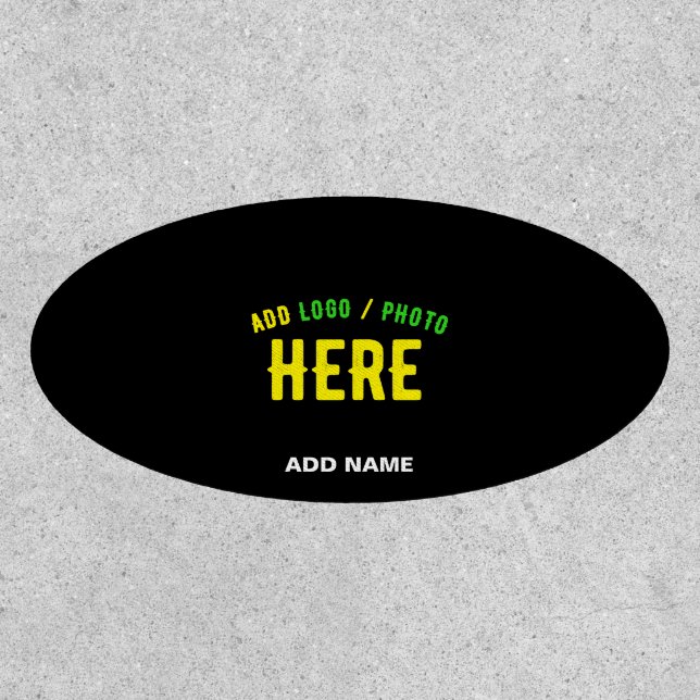 STYLISH MODERN CUSTOMIZABLE BLACK VERIFIED BRANDED PATCH (Front)