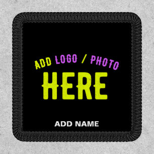 STYLISH MODERN CUSTOMIZABLE BLACK VERIFIED BRANDED PATCH