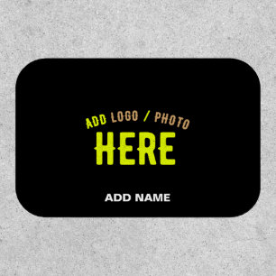 STYLISH MODERN CUSTOMIZABLE BLACK VERIFIED BRANDED PATCH