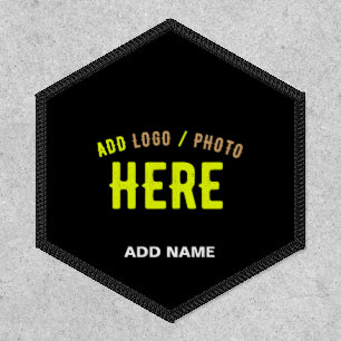 STYLISH MODERN CUSTOMIZABLE BLACK VERIFIED BRANDED PATCH