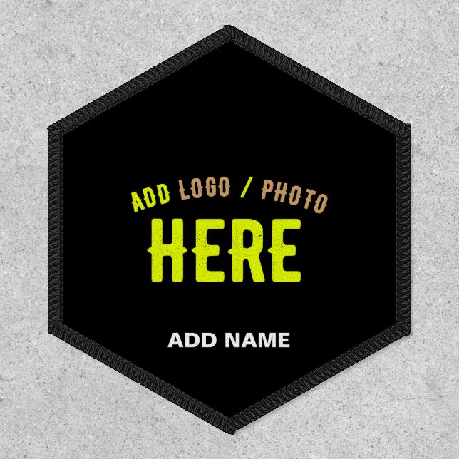 STYLISH MODERN CUSTOMIZABLE BLACK VERIFIED BRANDED PATCH (Front)