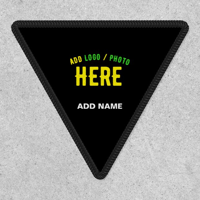 STYLISH MODERN CUSTOMIZABLE BLACK VERIFIED BRANDED PATCH (Front)