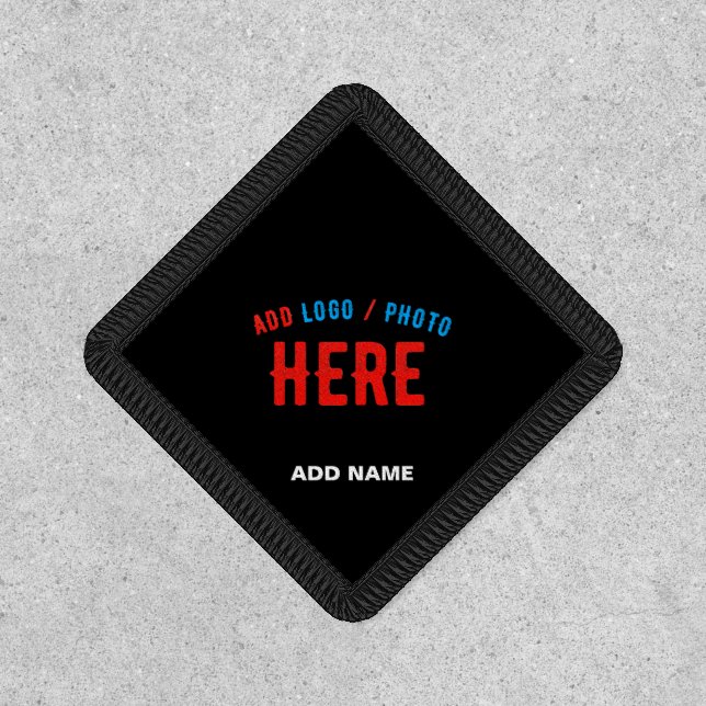 STYLISH MODERN CUSTOMIZABLE BLACK VERIFIED BRANDED PATCH (Front)