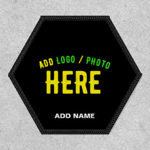 STYLISH MODERN CUSTOMIZABLE BLACK VERIFIED BRANDED PATCH