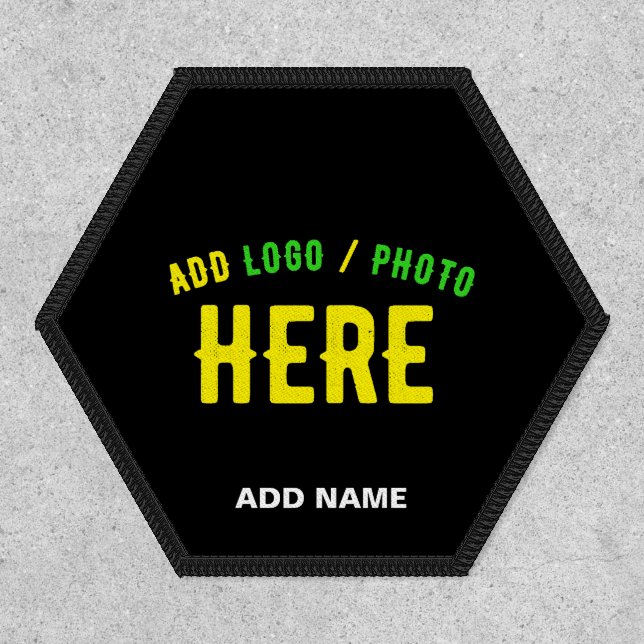 STYLISH MODERN CUSTOMIZABLE BLACK VERIFIED BRANDED PATCH (Front)