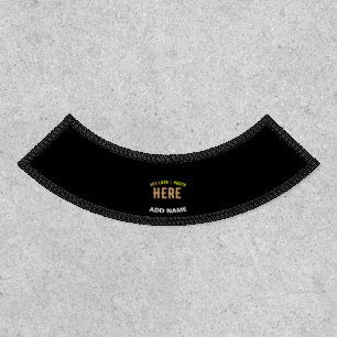 STYLISH MODERN CUSTOMIZABLE BLACK VERIFIED BRANDED PATCH