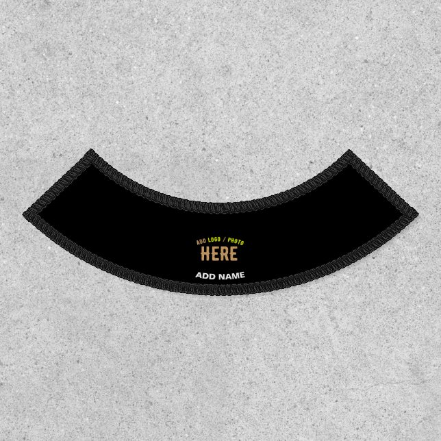 STYLISH MODERN CUSTOMIZABLE BLACK VERIFIED BRANDED PATCH (Front)