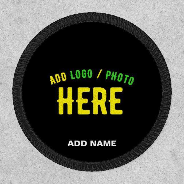 STYLISH MODERN CUSTOMIZABLE BLACK VERIFIED BRANDED PATCH (Front)