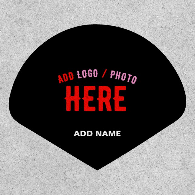 STYLISH MODERN CUSTOMIZABLE BLACK VERIFIED BRANDED PATCH (Front)