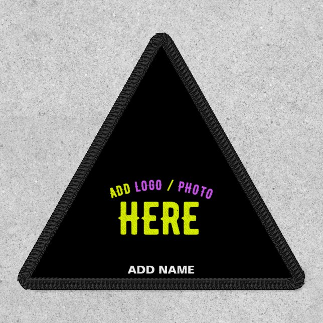 STYLISH MODERN CUSTOMIZABLE BLACK VERIFIED BRANDED PATCH (Front)