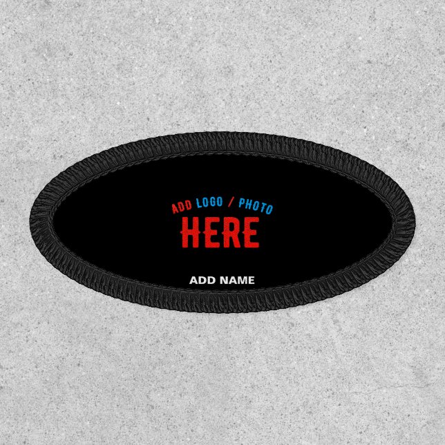 STYLISH MODERN CUSTOMIZABLE BLACK VERIFIED BRANDED PATCH (Front)