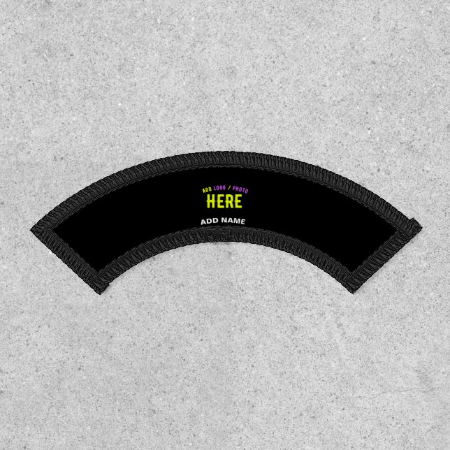 STYLISH MODERN CUSTOMIZABLE BLACK VERIFIED BRANDED PATCH (Front)