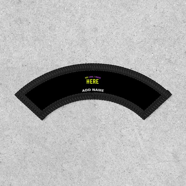 STYLISH MODERN CUSTOMIZABLE BLACK VERIFIED BRANDED PATCH (Front)