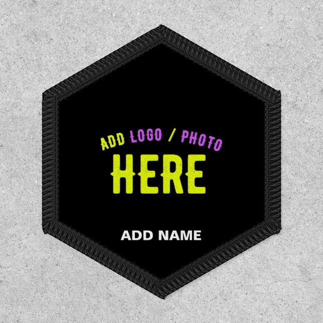 STYLISH MODERN CUSTOMIZABLE BLACK VERIFIED BRANDED PATCH (Front)