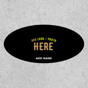STYLISH MODERN CUSTOMIZABLE BLACK VERIFIED BRANDED PATCH