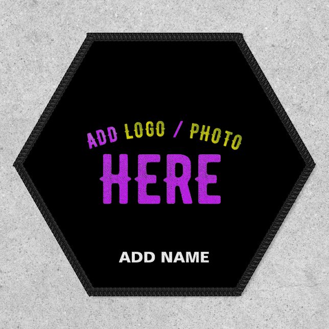 STYLISH MODERN CUSTOMIZABLE BLACK VERIFIED BRANDED PATCH (Front)