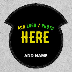 STYLISH MODERN CUSTOMIZABLE BLACK VERIFIED BRANDED PATCH