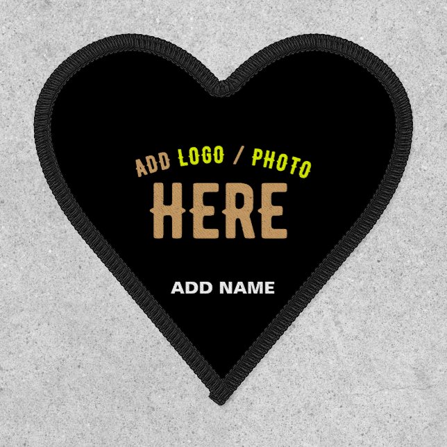 STYLISH MODERN CUSTOMIZABLE BLACK VERIFIED BRANDED PATCH (Front)