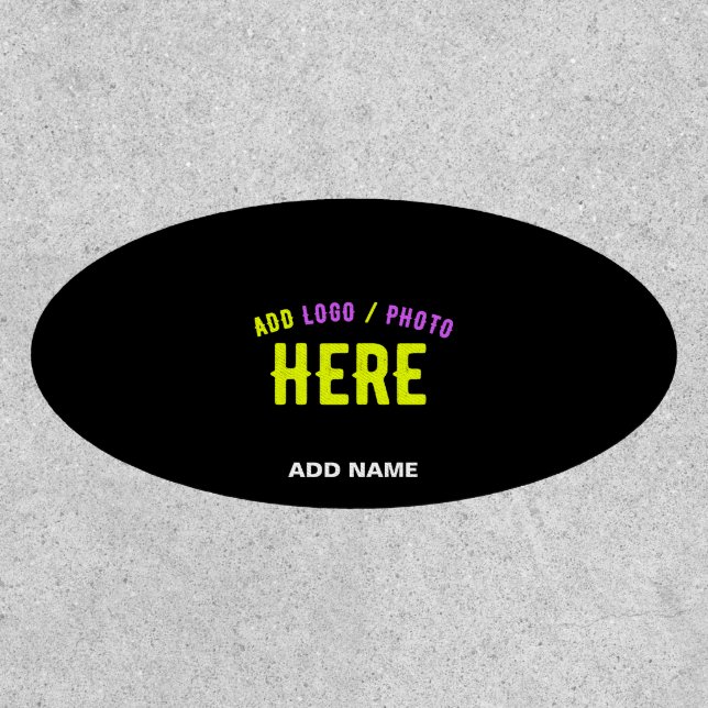 STYLISH MODERN CUSTOMIZABLE BLACK VERIFIED BRANDED PATCH (Front)