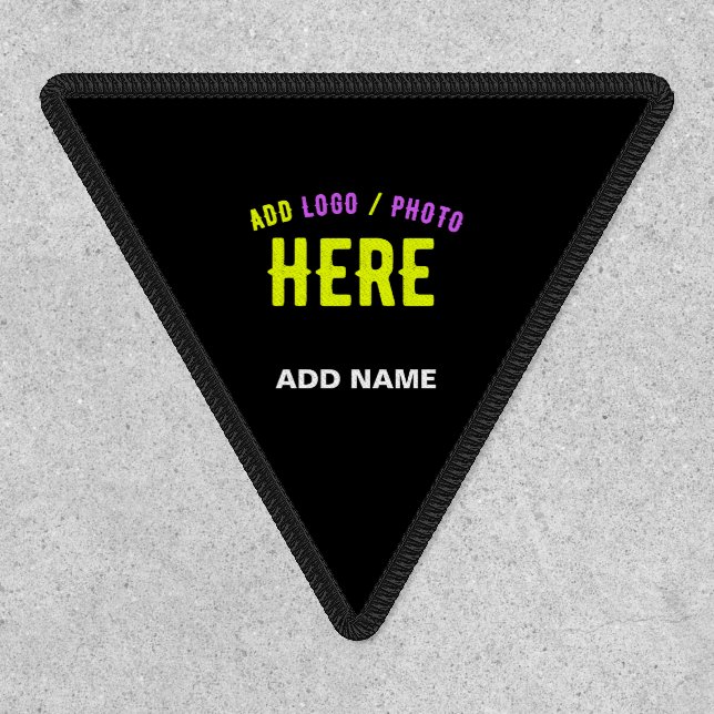 STYLISH MODERN CUSTOMIZABLE BLACK VERIFIED BRANDED PATCH (Front)