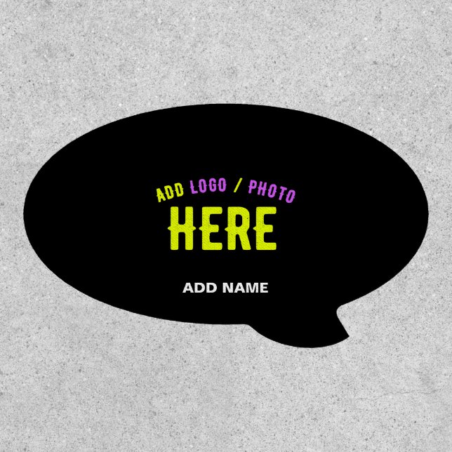 STYLISH MODERN CUSTOMIZABLE BLACK VERIFIED BRANDED PATCH (Front)