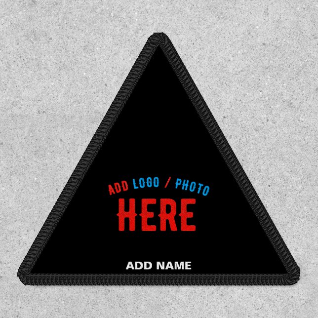 STYLISH MODERN CUSTOMIZABLE BLACK VERIFIED BRANDED PATCH (Front)