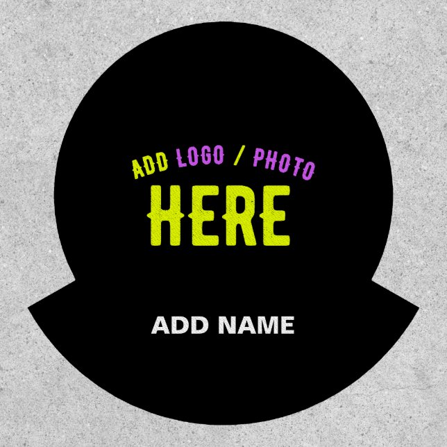 STYLISH MODERN CUSTOMIZABLE BLACK VERIFIED BRANDED PATCH (Front)
