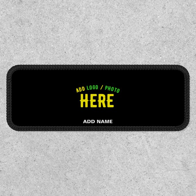 STYLISH MODERN CUSTOMIZABLE BLACK VERIFIED BRANDED PATCH (Front)