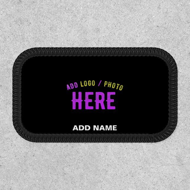 STYLISH MODERN CUSTOMIZABLE BLACK VERIFIED BRANDED PATCH (Front)