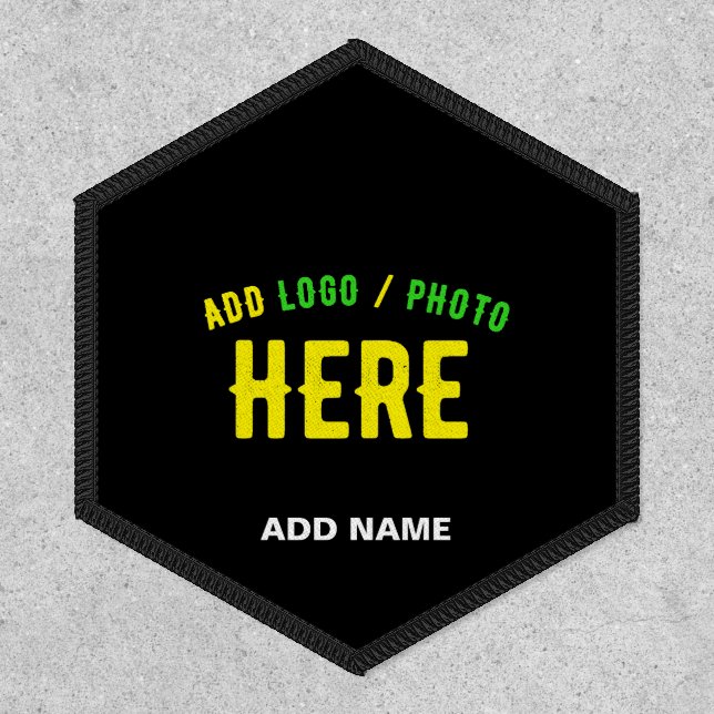 STYLISH MODERN CUSTOMIZABLE BLACK VERIFIED BRANDED PATCH (Front)
