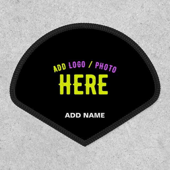 STYLISH MODERN CUSTOMIZABLE BLACK VERIFIED BRANDED PATCH (Front)