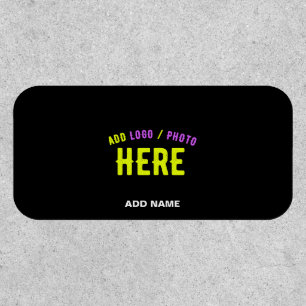 STYLISH MODERN CUSTOMIZABLE BLACK VERIFIED BRANDED PATCH