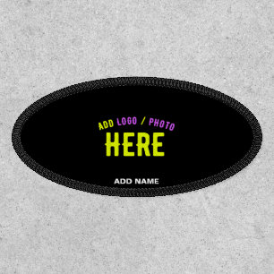 STYLISH MODERN CUSTOMIZABLE BLACK VERIFIED BRANDED PATCH