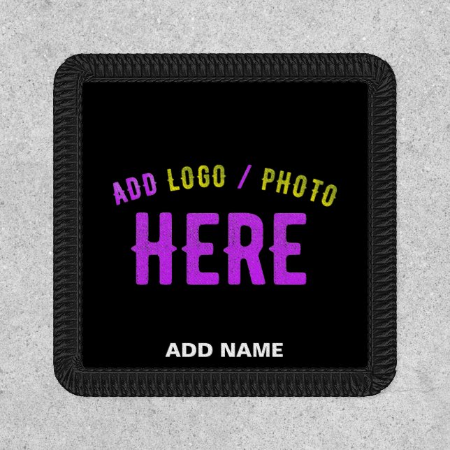 STYLISH MODERN CUSTOMIZABLE BLACK VERIFIED BRANDED PATCH (Front)