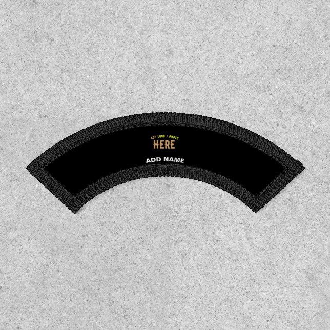 STYLISH MODERN CUSTOMIZABLE BLACK VERIFIED BRANDED PATCH (Front)