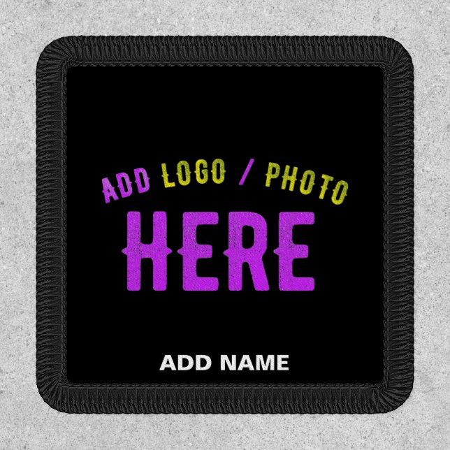 STYLISH MODERN CUSTOMIZABLE BLACK VERIFIED BRANDED PATCH (Front)