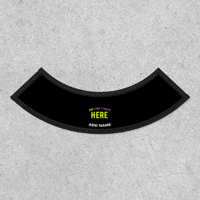 STYLISH MODERN CUSTOMIZABLE BLACK VERIFIED BRANDED PATCH (Front)