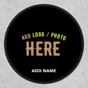 STYLISH MODERN CUSTOMIZABLE BLACK VERIFIED BRANDED PATCH