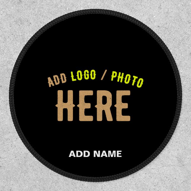 STYLISH MODERN CUSTOMIZABLE BLACK VERIFIED BRANDED PATCH (Front)