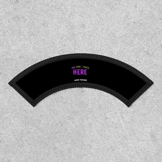 STYLISH MODERN CUSTOMIZABLE BLACK VERIFIED BRANDED PATCH (Front)