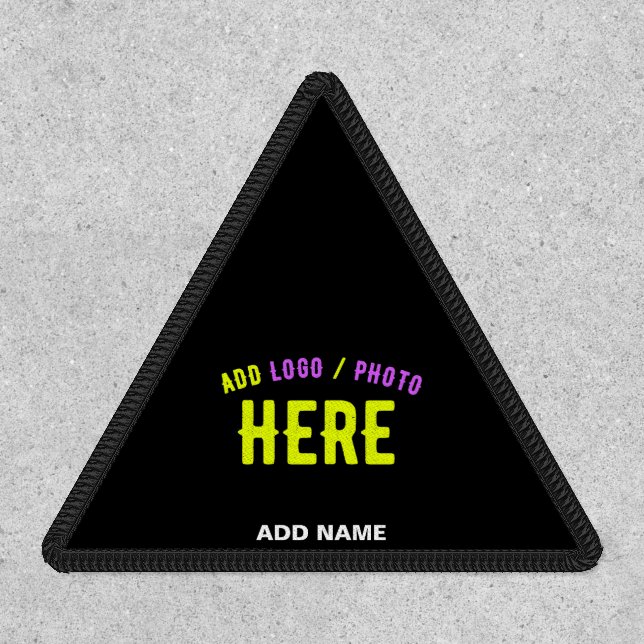 STYLISH MODERN CUSTOMIZABLE BLACK VERIFIED BRANDED PATCH (Front)