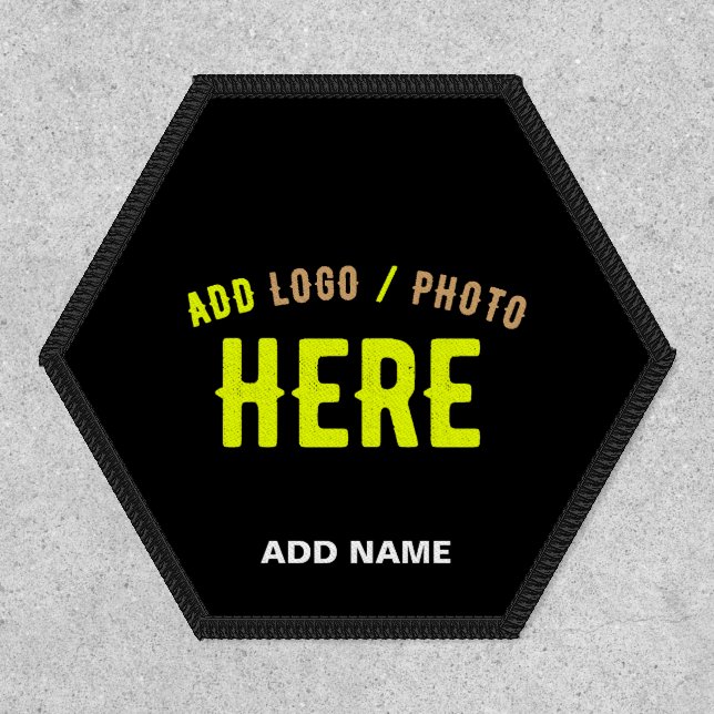 STYLISH MODERN CUSTOMIZABLE BLACK VERIFIED BRANDED PATCH (Front)