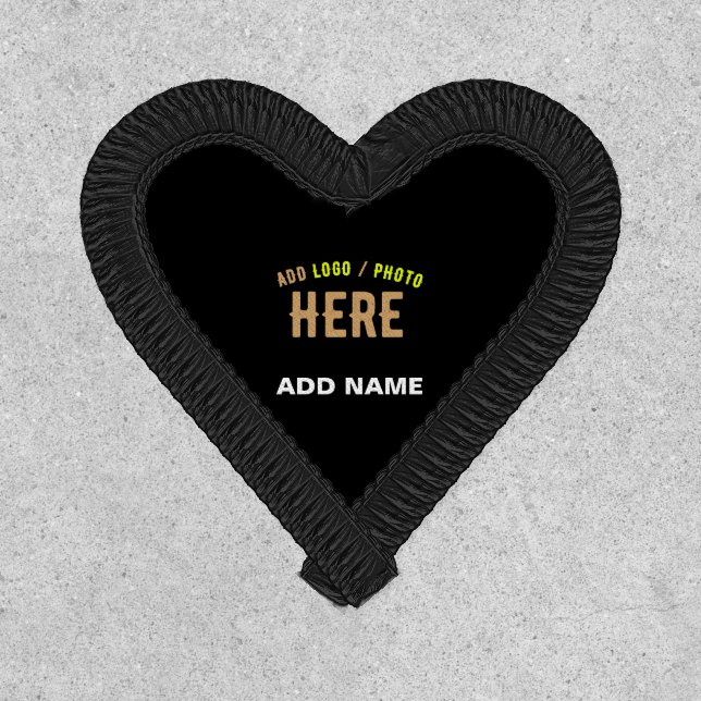 STYLISH MODERN CUSTOMIZABLE BLACK VERIFIED BRANDED PATCH (Front)