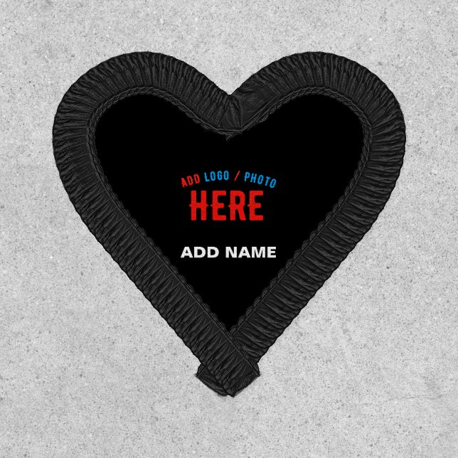 STYLISH MODERN CUSTOMIZABLE BLACK VERIFIED BRANDED PATCH (Front)